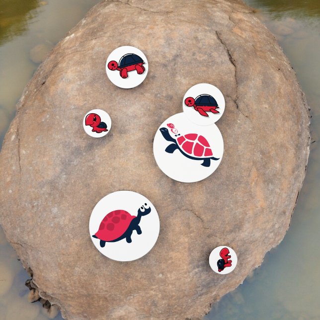 Red Shell Turtle Table Confetti (red & blue shell tortoise party confetti,kids birthday party,baby shower,graduation,night party )