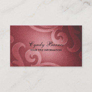 Red Shimmer Business Card