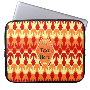 Red Ship and Yellow Arrow Monogram Laptop Sleeve