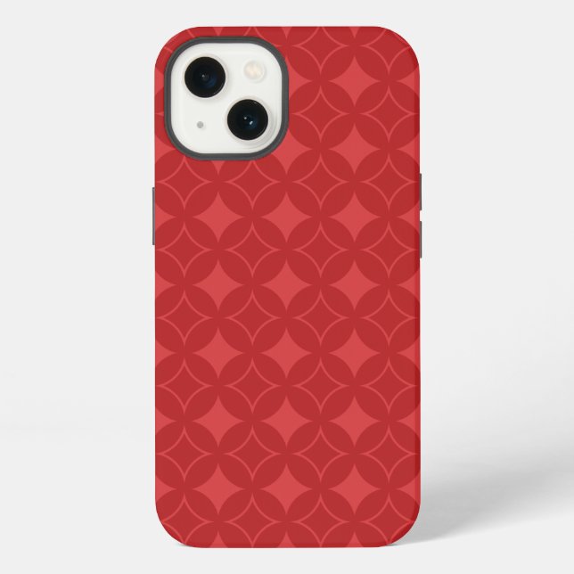 Red shippo pattern Case-Mate iPhone case (Back)
