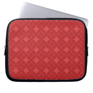 Red shippo pattern laptop sleeve