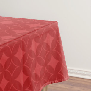 Red shippo pattern tablecloth