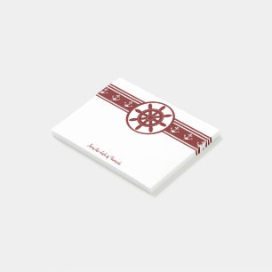 Red Ships Wheel Personalised Notes