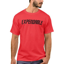 Red Shirt Expendable Science Fiction T-Shirt