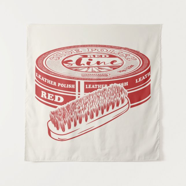Red shoe polish tapestry (Front)