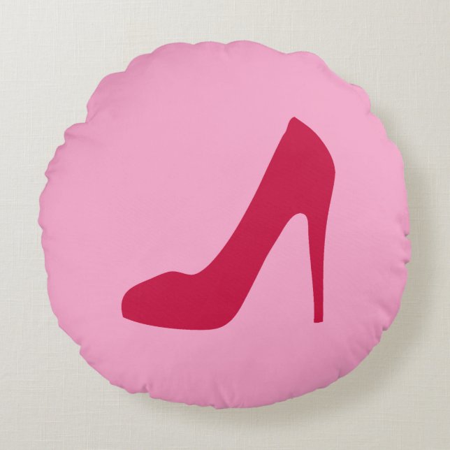 Red Shoe Round Cushion (Front)