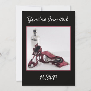 Red Shoes Birthday or Cocktail Invitation