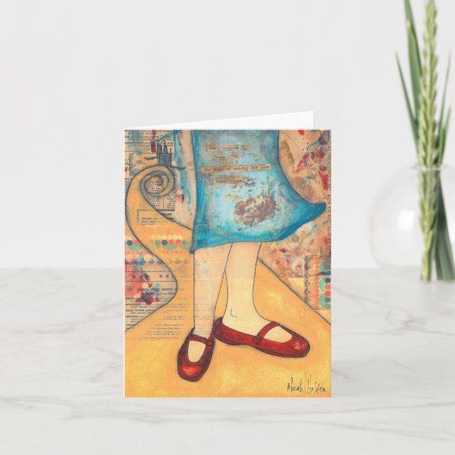 Red Shoes Notecard (Front)
