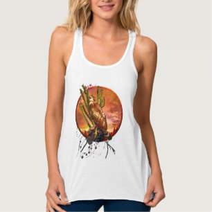 Red Shouldered Hawk LAST DESERT LIGHTS T-Shirt Singlet