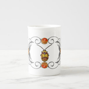Red Shouldered Leaf Beetle Bone China Mug