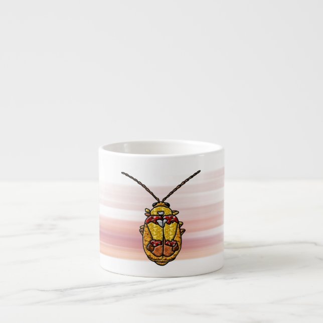 Red Shouldered Leaf Beetle Espresso Cup (Front)