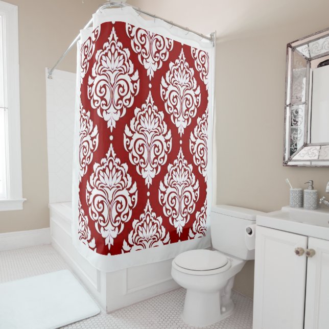 Red Shower Curtain (In Situ)
