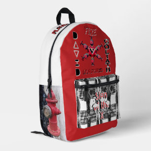 Red Sign of the Times Printed Backpack