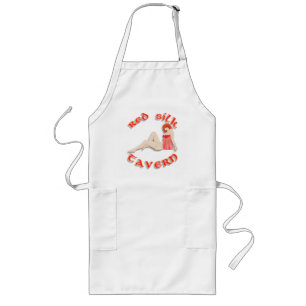 Red Silk Apron