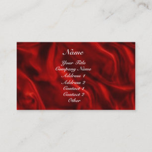 Red Silky Business Card