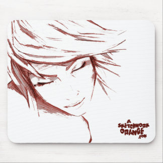 Red Sketchwork Mousepad