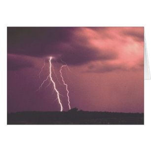 Red Skies with Lightning