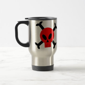 Red Skull And Crossbones Mug