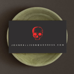 Red Skull Black Calling Card