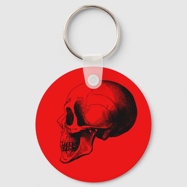 Red Skull Key Chain (Front)