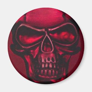 RED SKULL MAGNET