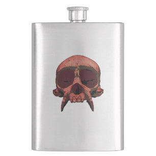 Red Skull portable flask
