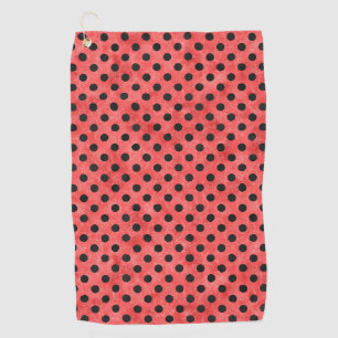 Red Skulls and Sunflower Series Design 4 Golf Towel
