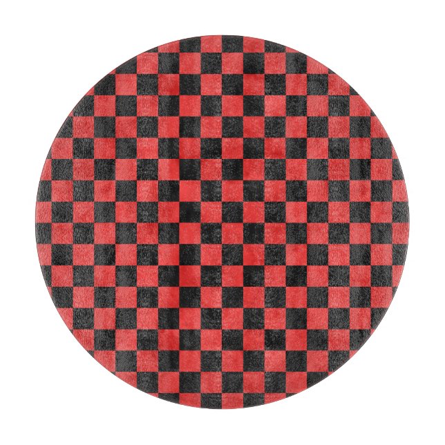 Red Skulls and Sunflower Series Design 5 Cutting Board (Front)