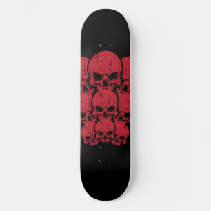 Red Skulls Skateboard