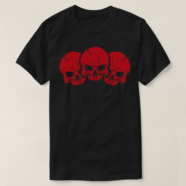Red Skulls T-Shirt (Design Front)