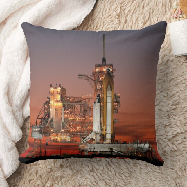 Red Sky for Space Shuttle Atlantis Launch Cushion (Blanket)