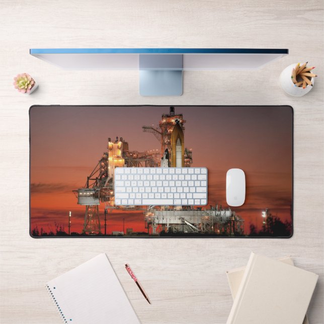 Red Sky for Space Shuttle Atlantis Launch Desk Mat (Office 1)