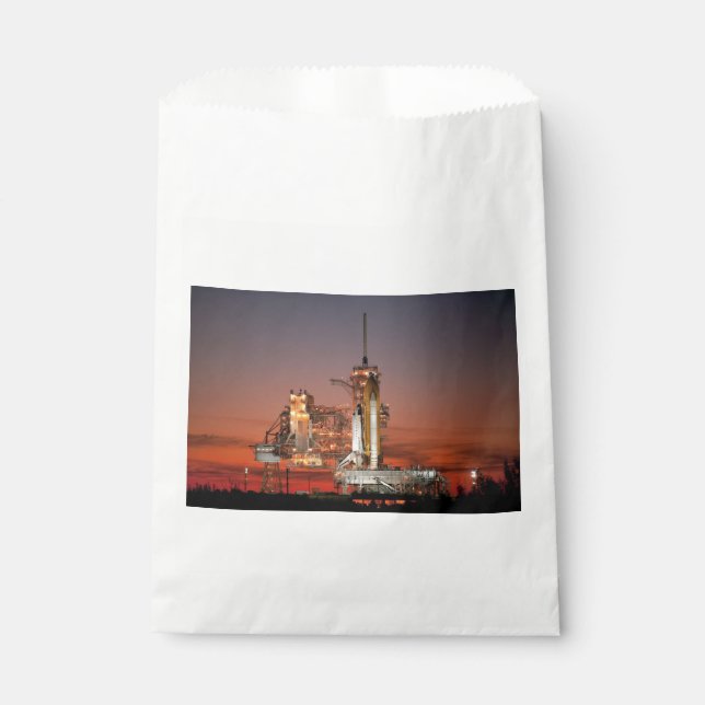 Red Sky for Space Shuttle Atlantis Launch Favour Bags (Front)