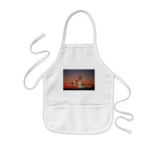 Red Sky for Space Shuttle Atlantis Launch Kids Apron
