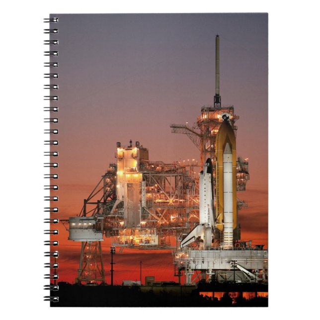 Red Sky for Space Shuttle Atlantis Launch Notebook (Front)