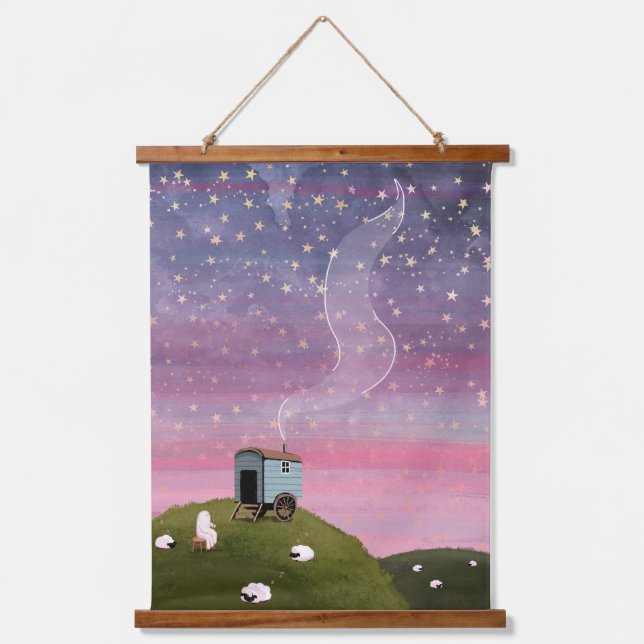 Red Sky Hanging Tapestry (Front)
