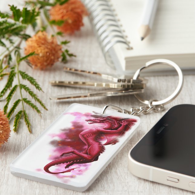 Red Sky in the Morning Key Ring (Front Right)