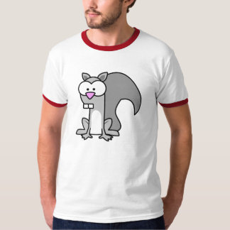 Red Sleeve Squirrel Shirt