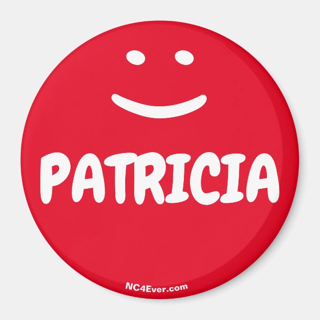 Red Smile PATRICIA magnet (Front)