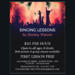 Red Smoke Concert Crowd, Vocalist Lessons Flyer<br><div class="desc">Red Smoke Concert Crowd,  Vocalist Lessons Advertising Flyers By The Business Card Store.</div>