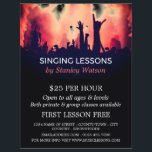 Red Smoke Concert Crowd, Vocalist Lessons Flyer<br><div class="desc">Red Smoke Concert Crowd,  Vocalist Lessons Advertising Flyers By The Business Card Store.</div>