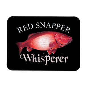 Red Snapper Whisperer Dark Magnet