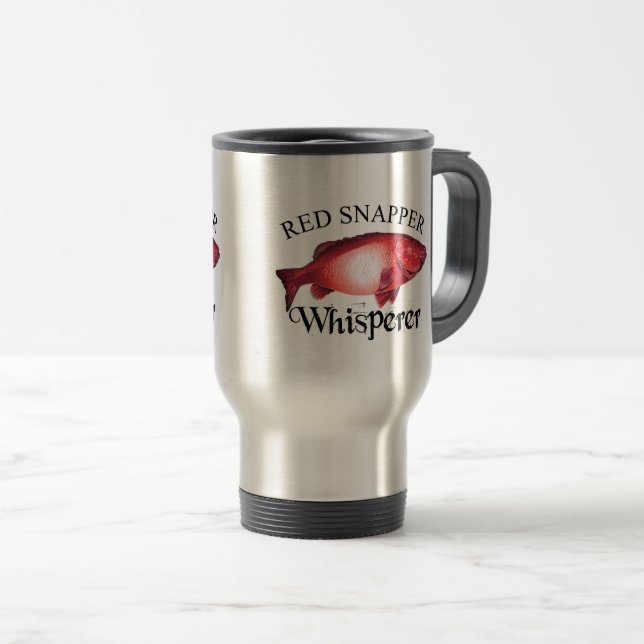 Red Snapper Whisperer Light Boat Mug (Front Right)