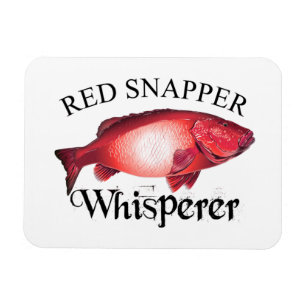 Red Snapper Whisperer Light Magnet