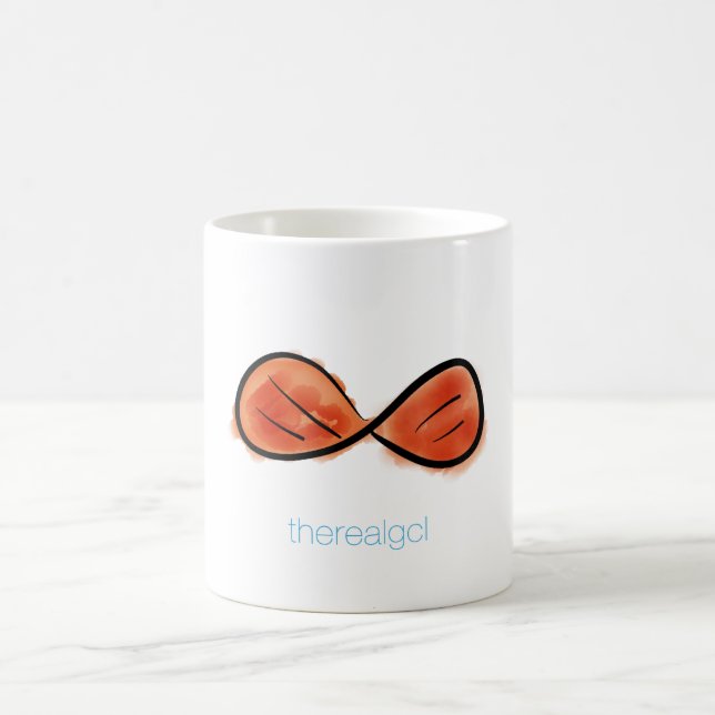 Red Snazzy Bowtie (therealgcl Edition) Coffee Mug (Center)