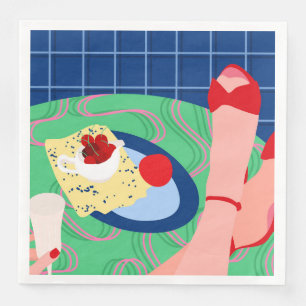 Red Sneak Peek Napkin