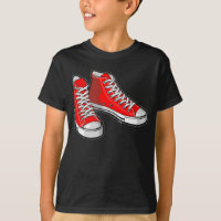 Red sneakers