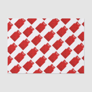 Red Snowflake Basketball Jersey Tissue Paper