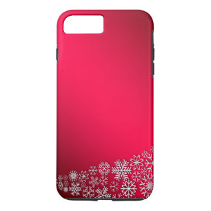 Red Snowflake Glitter Holiday Case-Mate iPhone Case