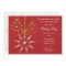 Red Snowflake Ornament Christmas Party Invitation